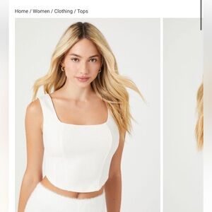 Forever 21 bustier style top